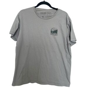 Patagonia Light Gray Short-Sleeve Logo Tee